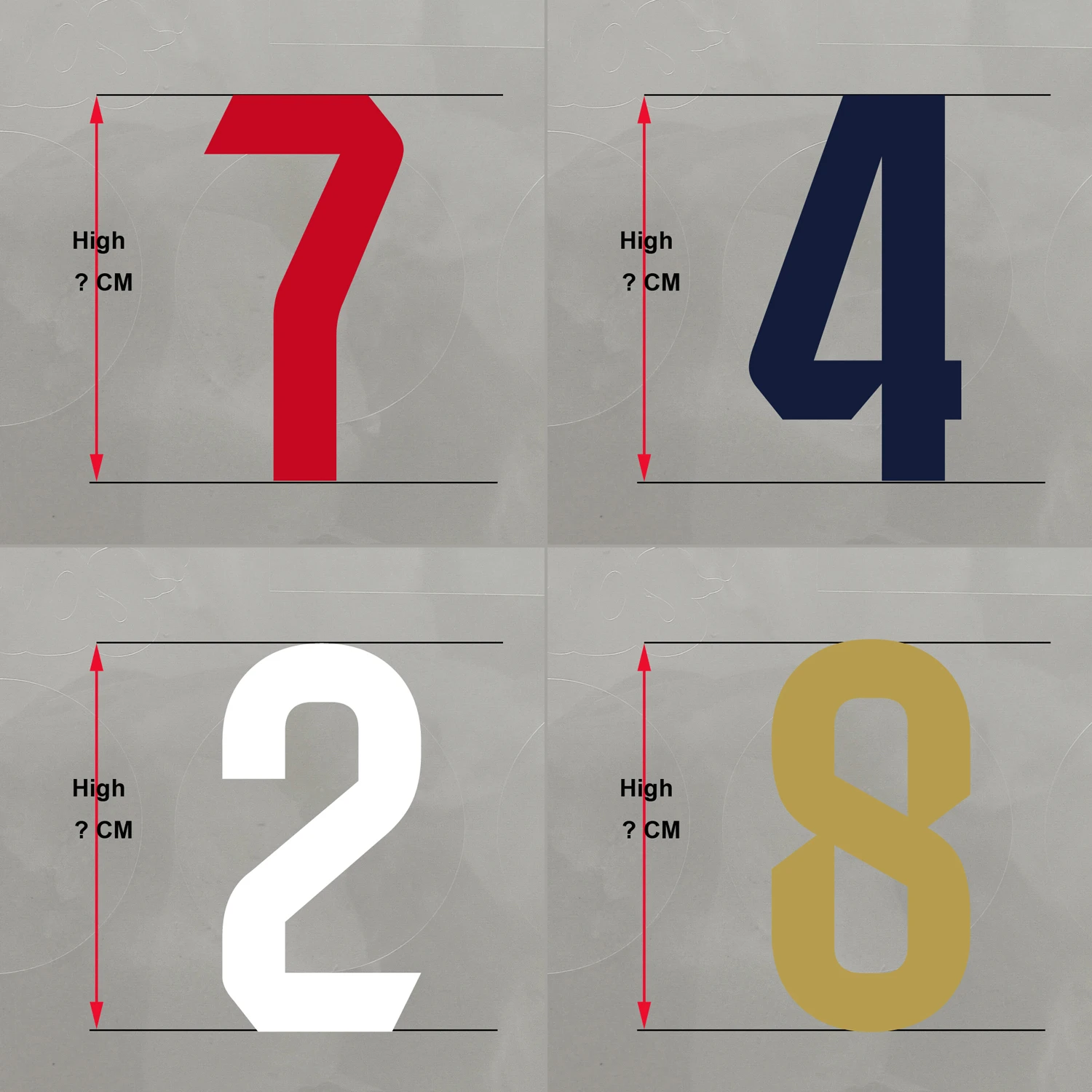 Индивидуальные 23-24 испанский футбольный номер для одежды баскетбольная