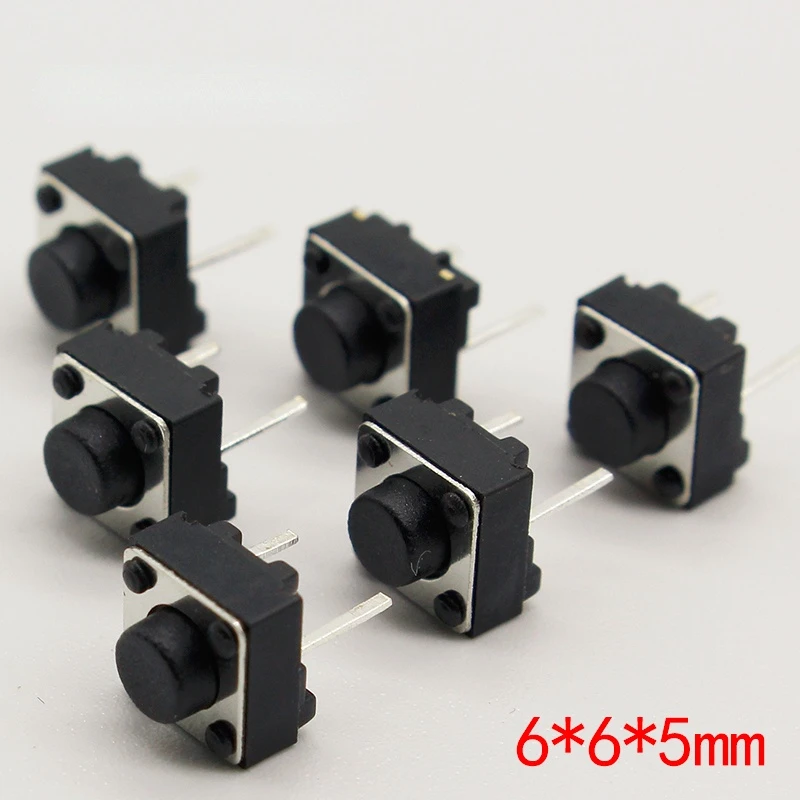 

6X6X5mm 2pinTactile Tact Mini Push Button Switch Micro Switch Momentary 100pcs/lot
