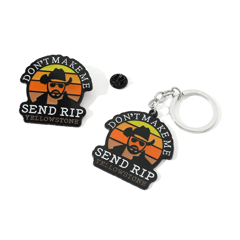 Американская ТВ-серия Yellowstone Darden ранчо брелок креативное логотип ювелирные