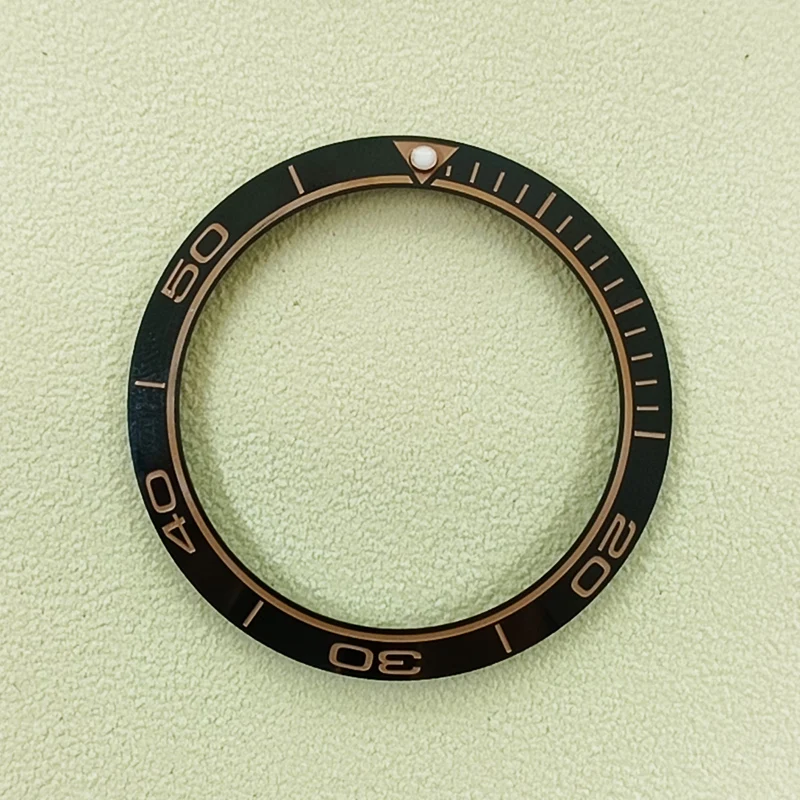38mmx30.5mm Ceramic Bezel Insert GMT And Diving Watch Insert Fits 40mm Men's Watch Watches Replace Accessories Bezel Inserts