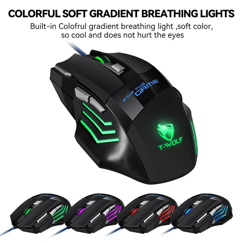 

PC Game accessories Wired RGB mouse Computer mouse Game player Trackball Console Cabinet Game player equipped with computer game