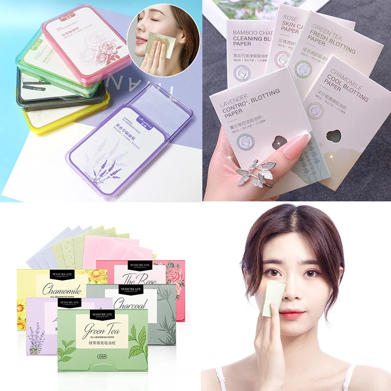 

400-1500Pcs Face Cleaning Wipes Absorbing Oil Contol Paper Oil Blotting Paper Sheet Oily Matting Tissue Face Care Cleaning Paper