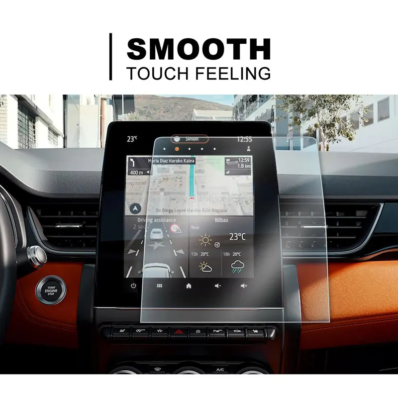 

2022 Автомобильный сенсорный дисплей Авто Интерьер Zoe аксессуары PET Защита экрана для Zoe / Clio 5 / Captur 2 / Arkana Easy Link