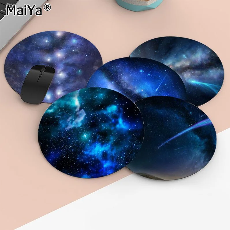 

Starry Sky Round Custom Skin Gaming Mouse Pad Gamer Desk Mats Keyboard Pad Mause Pad Office Desk Set Accessories Desktop Mat
