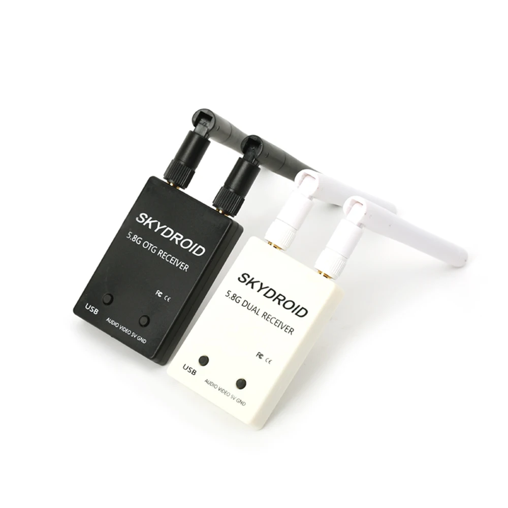 

Skydroid 5.8G FPV Receiver OTG Drone Video Receiver With Double Antenna for Android Phone PC Monitor for Fpv drone RC Car