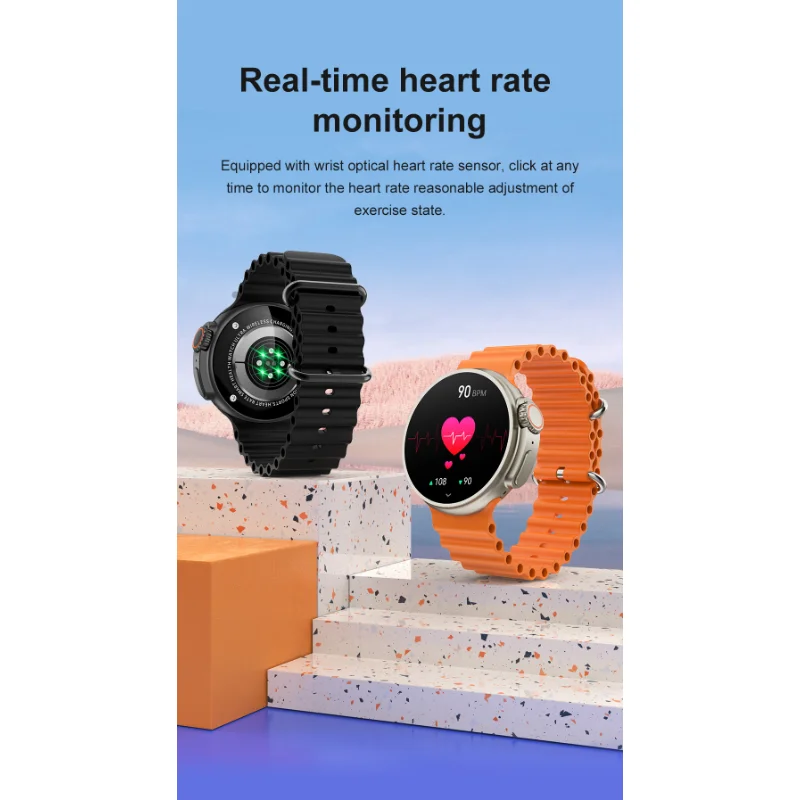 

2023 New K9 Smart Watches 1.39 Inch Screen Bluetooth Call Wireless Charging Waterproof Sports Bracelet Men's Smartwatch AI Voice