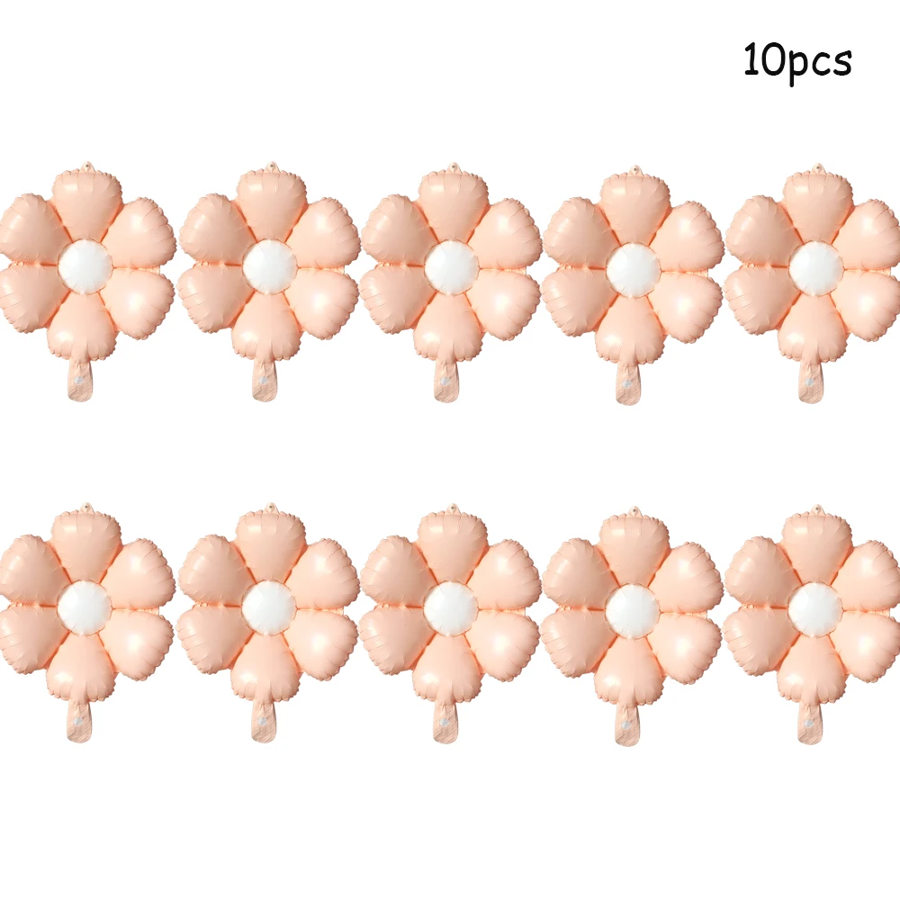 

Фольгированные шары ромашки BALONAR набор из 10 штук