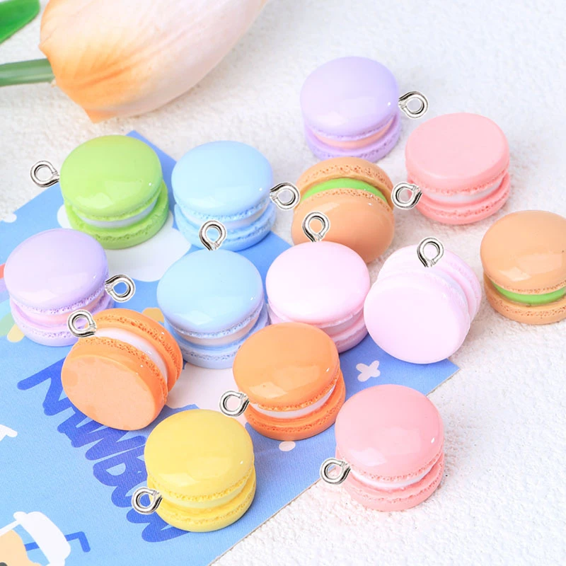 10 шт. глянцевые макароны для торта еды смолы подвески кабошон изготовление