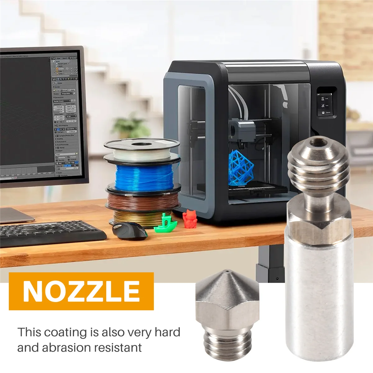 Цельнометаллическое сопло Hotend MK10 0 4 мм для Wanhao FlashForge PowerSpec