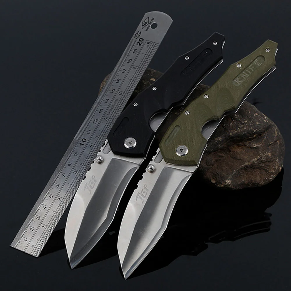 

Складной нож для повседневного использования, многофункциональный, с высокой твердостью 8cr13 G10, ручка, походный Тактический уличный нож для ...