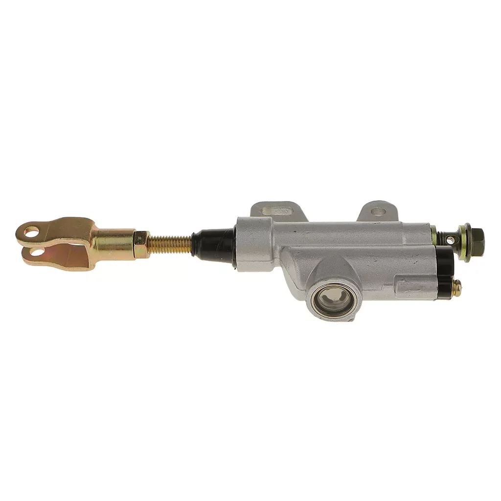 

Motorcycle Rear Foot Brake Master Cylinder Hydraulic Brake Pump White