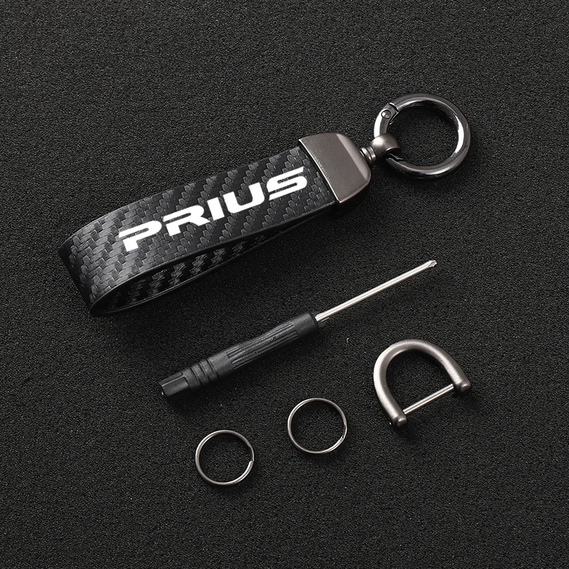 

For Toyota Prius 2021 2020 2019 - 2004 Car Accessories Key Chains Keychain Holder Key Ring Lanyard Keys