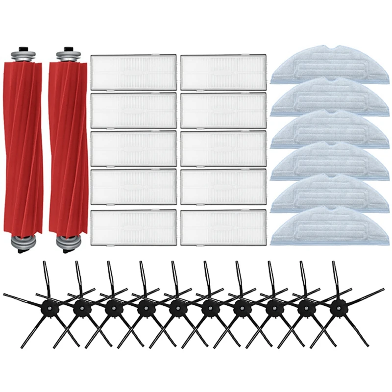 

For Xiaomi Roborock S7 T7S Plus Accessory Main Brush Mops Cloths Side Brush HEPA Filters Vacuum Cleaner Parts