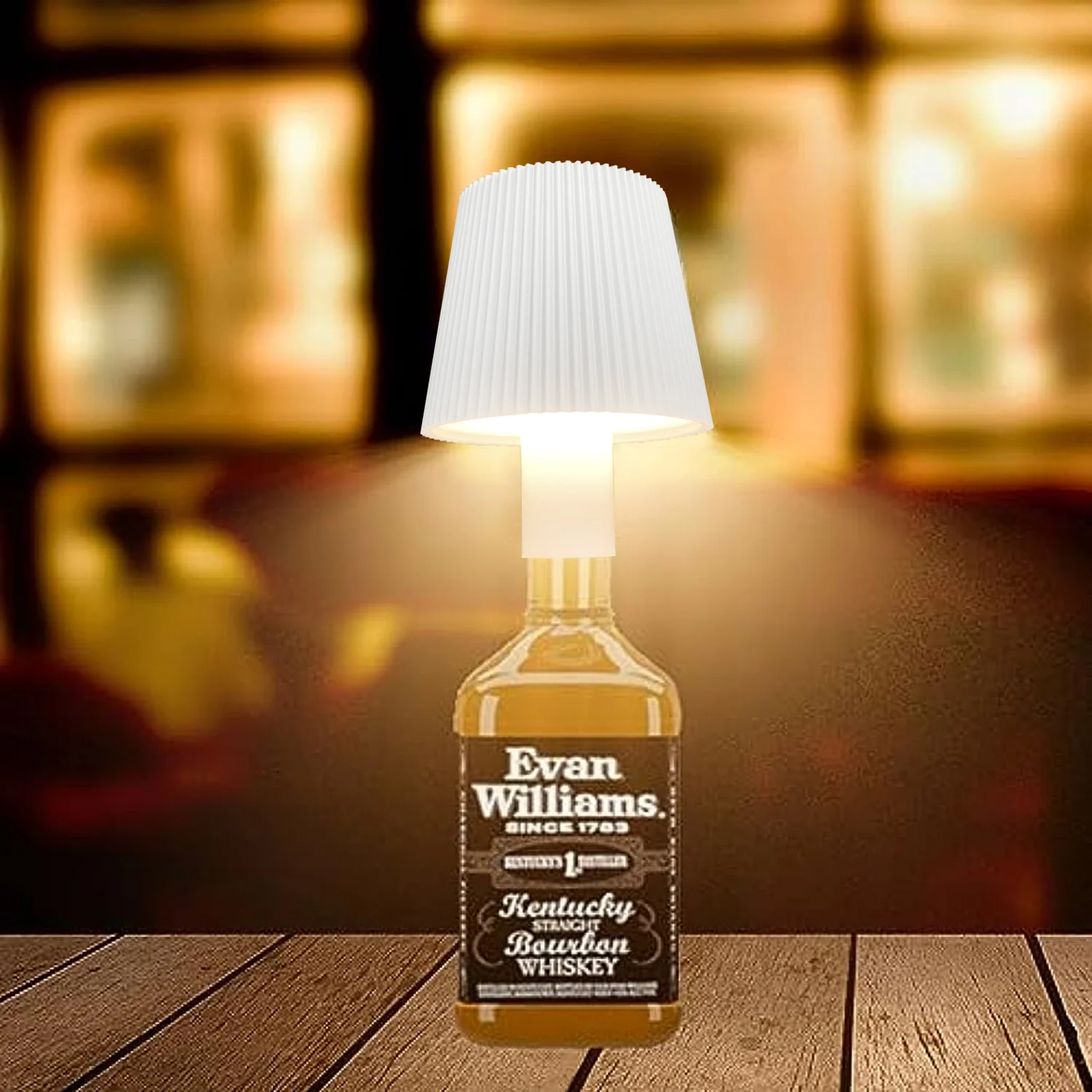 

Creative Wine Bottle Rechargeable Desk Lamp Bar Restaurant Waterproof Touch Mushroom Lamp holders Atmosphere Night Light