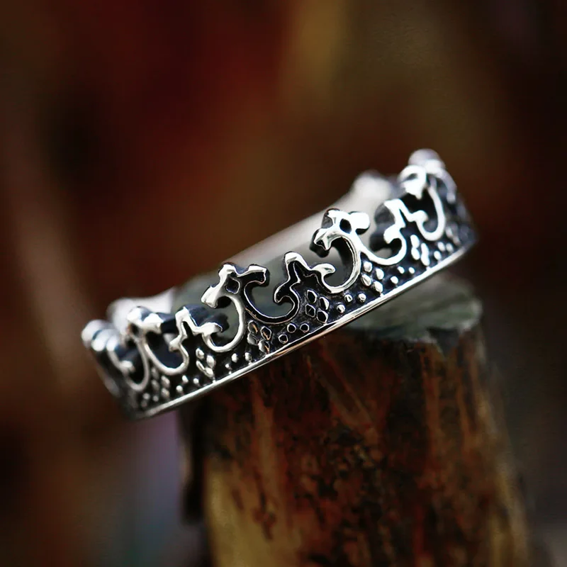 Мужское и женское кольцо с короной BEIER из нержавеющей стали в стиле панк 2024