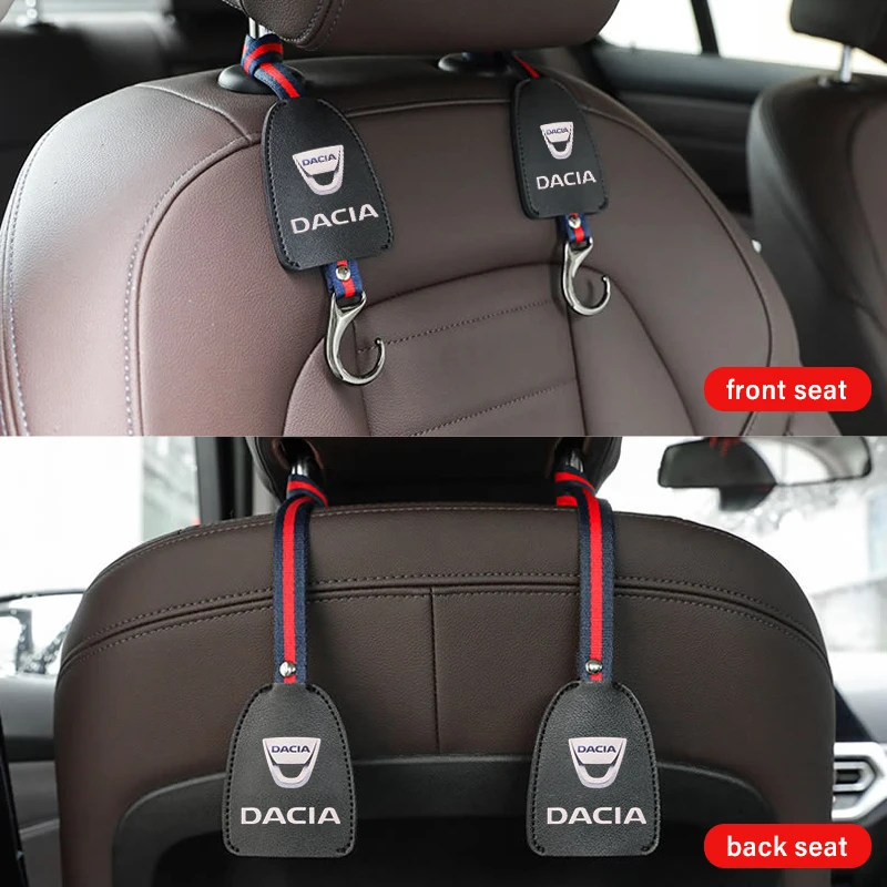 

1/2 PC Car LOGO Multi Function Load Portable Hook Interior Supplies For Dacia LOGAN MCV NOUL SANDERO Stepway Duster ETC