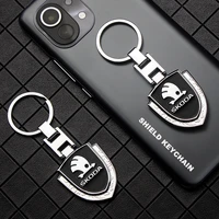 metal alloy car logo keychain horseshoe buckle key rings for skoda octavia fabia rapid yeti superb a 5 7 2 kamiq car accessories