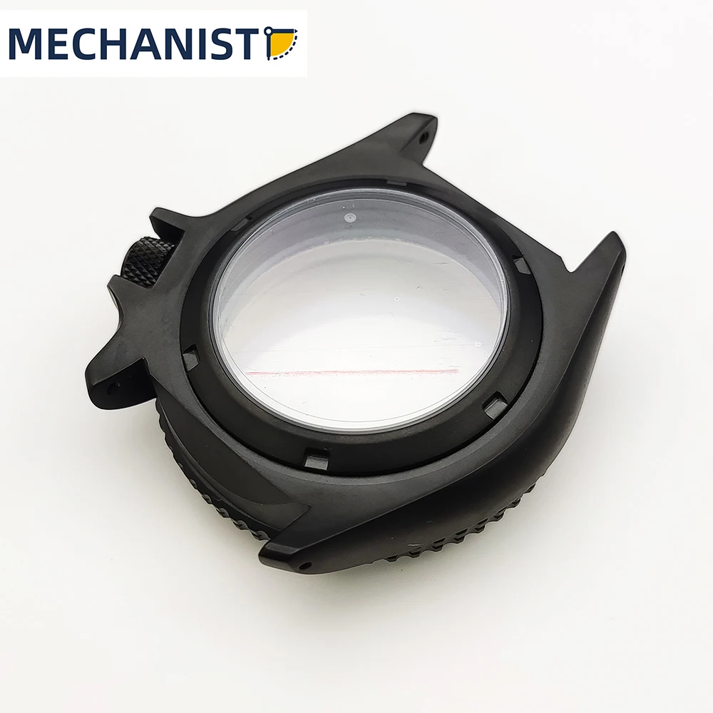 Machinist- Skx Case 300 Ceramic Bezel 100M Diving Unidirectional 120 Clicks PVD Blackened Case Double Dome Sapphire Fits NH35 36 enlarge