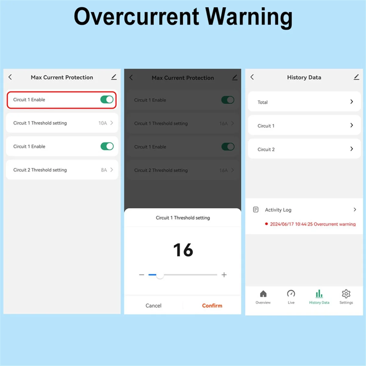 Счетчик энергии Tuya Smart Life Wi-Fi двунаправленный 2-канальный Din-рейка с экспортным