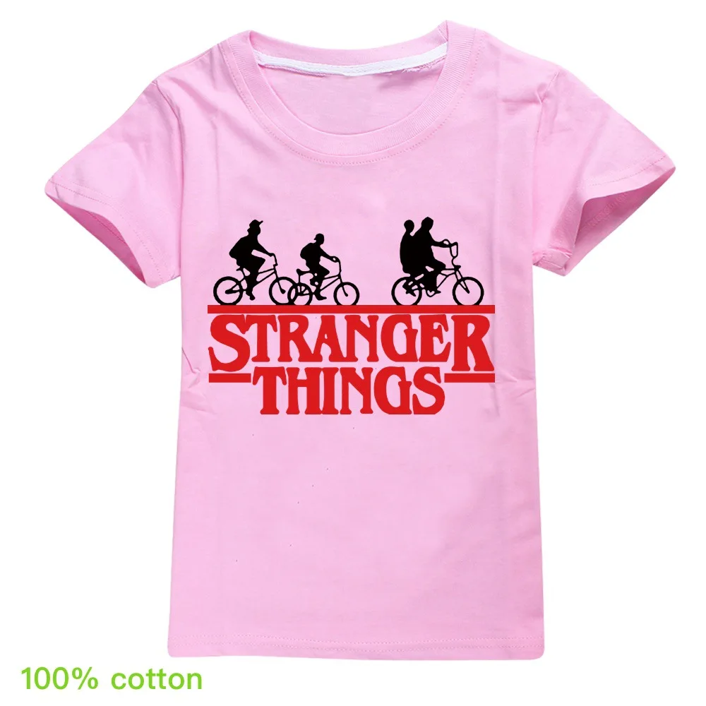

Stranger Things Children Clothing Baby Tees Tops Tshirts Summer Kids Costume Short Sleeve Boys Cotton T-shirts Girls T Shirts
