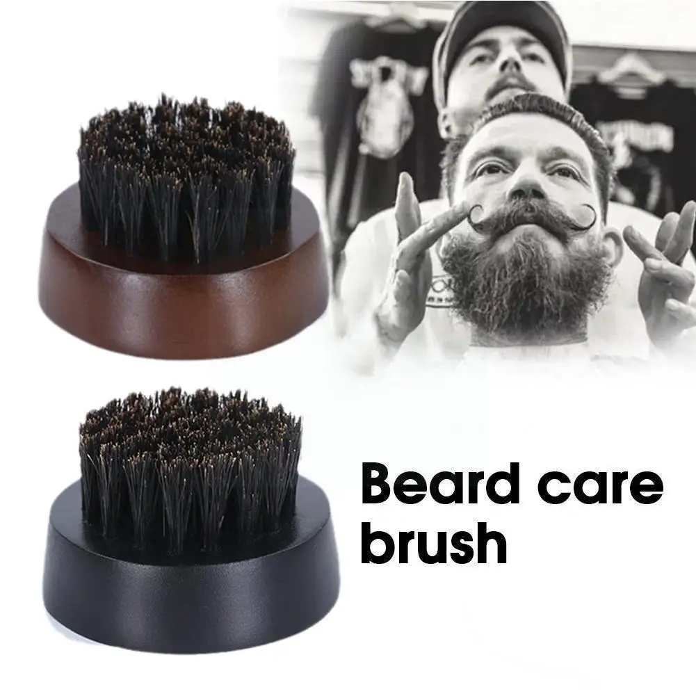 

Wooden Boar Bristle Beard Brush Comb Cleaning Brush Handle Cleaning Barber Combing Mustache Hair Broken Handle Brush S7f6
