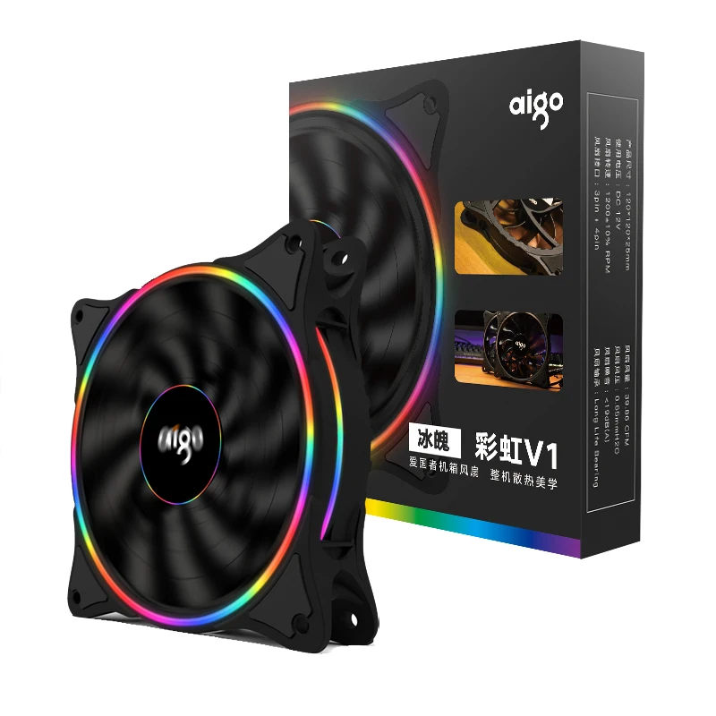 

Cooler Master MF200 ARGB 20cm RGB 5V/3PIN Computer Case Replacement Fan CPU Water Cooling Radiator Silent Fan Computer Host Fan