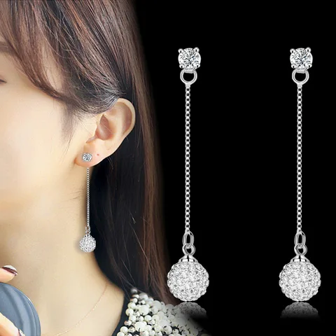 Серьги-капельки Renzhulyer из меди с кристаллами