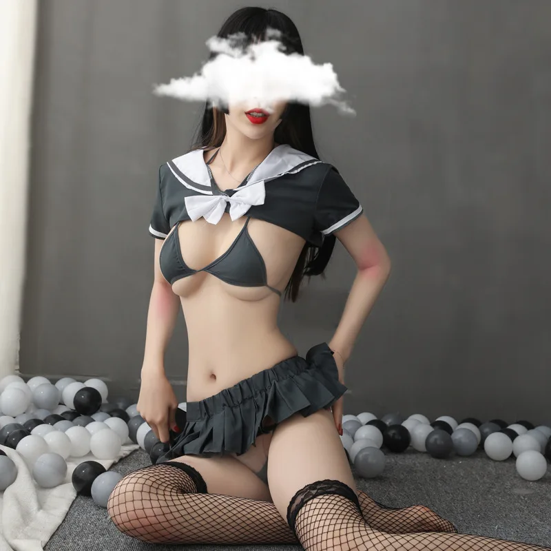 

Japanese Sweet Sexy School Girl Student JK Uniform Role Play Costume Clothing for Women Lingerie Costume Lingerie Cosplay