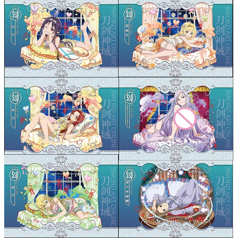 

Anime Goddess Story Rare Ssp Flash Card Alice Konno Yuuki Kirigaya Suguha Collection Toy Solitaire Christmas Birthday Present