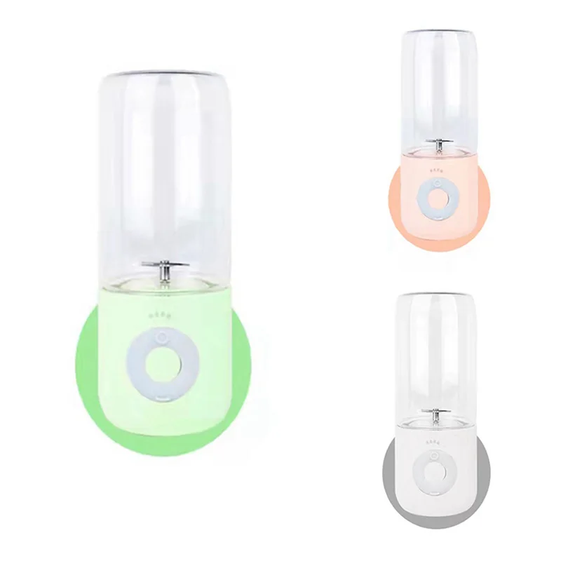 

Портативный блендер, Электрический Миксер с USB, соковыжималка, 500 мл, мини-комбайн для смузи с пищевыми продуктами, персональная соковыжимал...