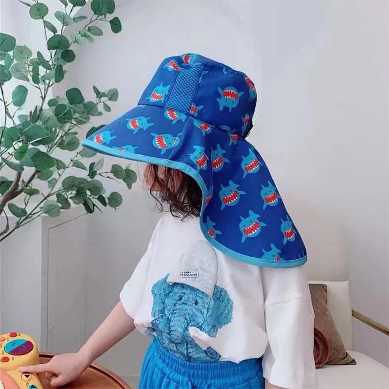 

Thin Children's UV Resistant Sunshade Beach Fisherman Hat In Summer
