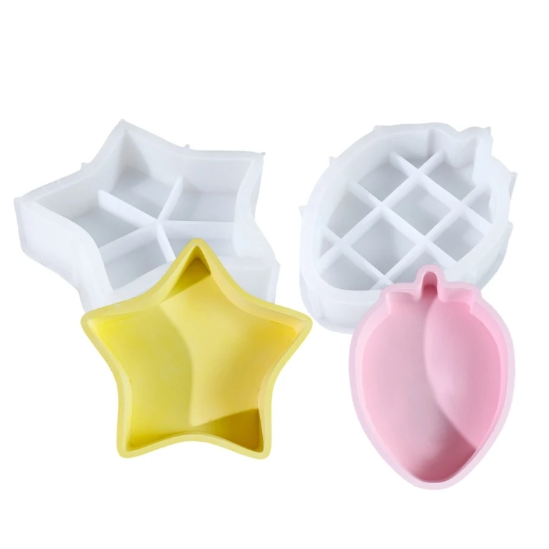 Прочная силиконовая форма для хранения в форме звезды виде клубники своими