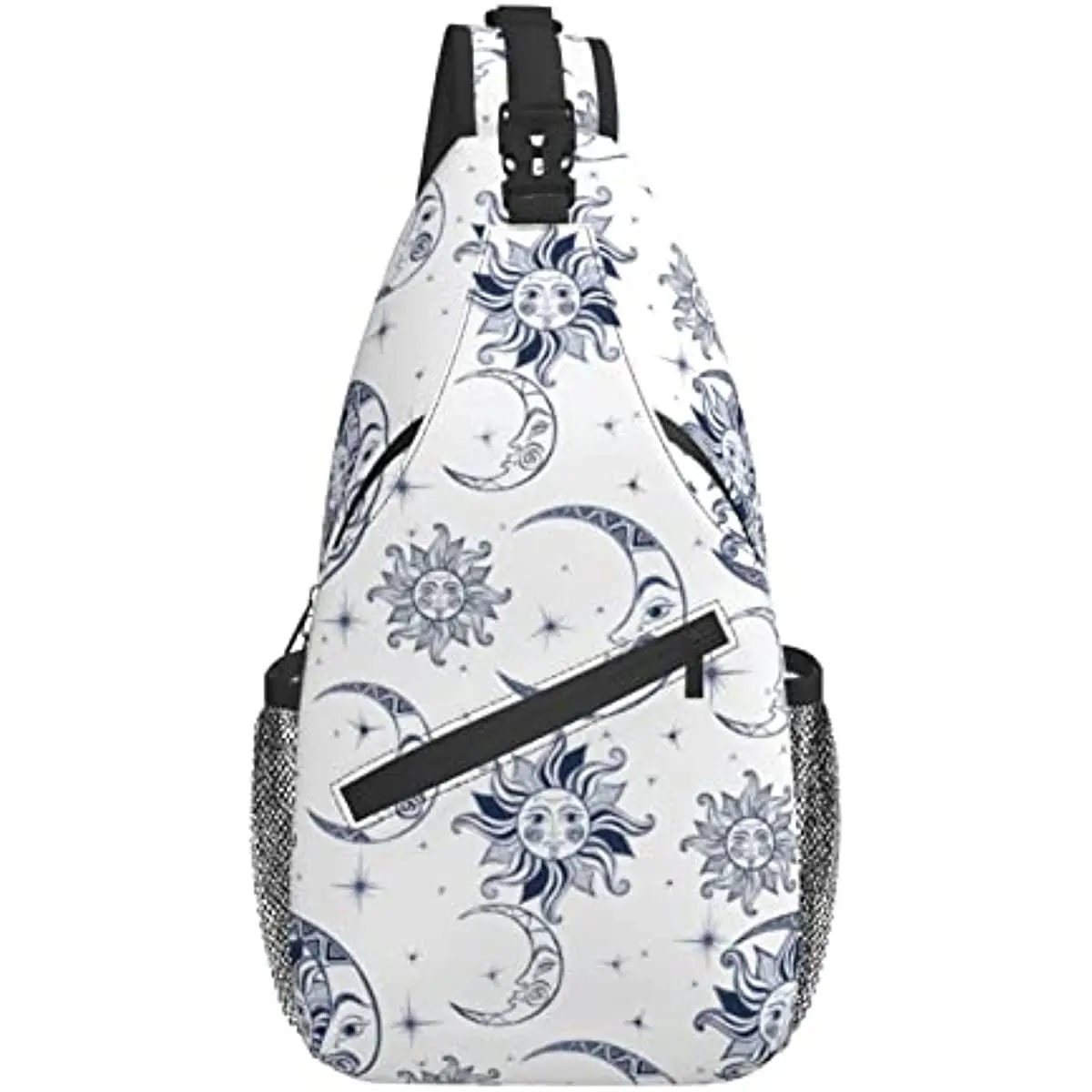 

Sun Moon Stars Sling Bag Crossbody Travel Hiking Chest Backpack Shoulder Daypack for Women Men One Size