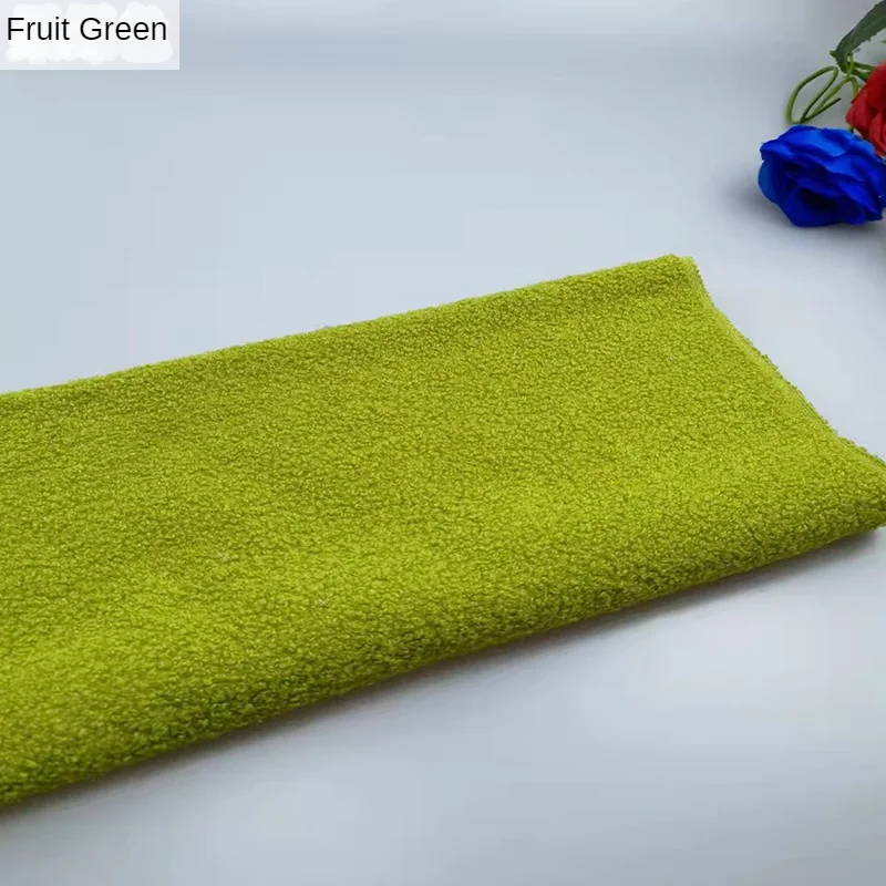 Плюшевая плюшевая ткань на метр для обивки шарфа ковра кукольной одежды костюма