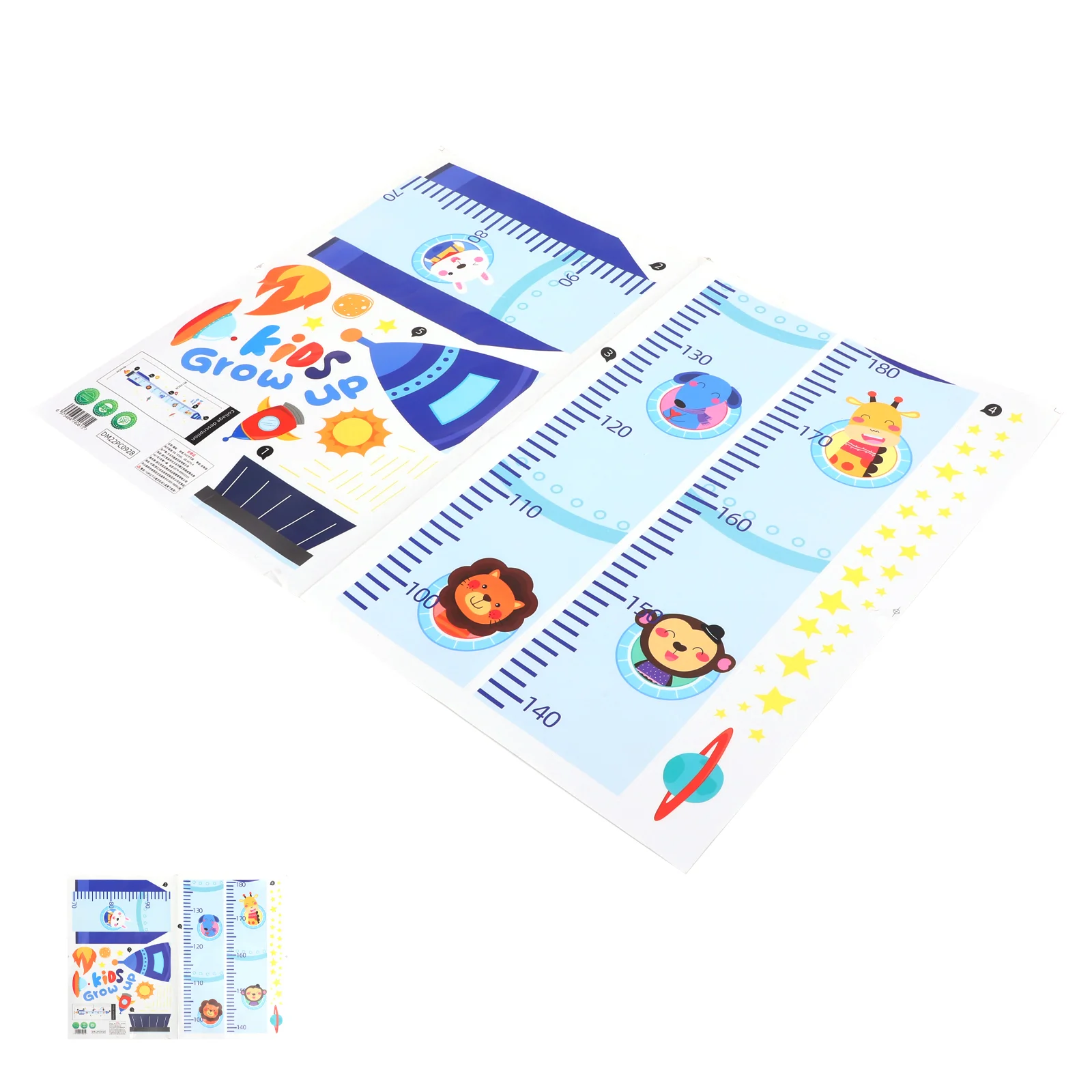 

Children Growth Chart Astronaut Spacecraft Wall Sticker Spaceship Height Chart Decorative Growth Wall Ruler Human Growth Chart