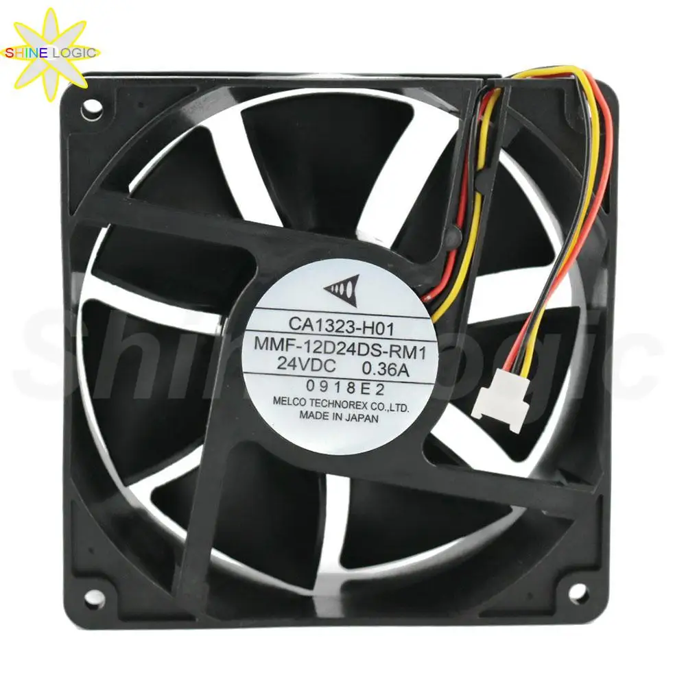 

Brand New For MELCO MMF-12D24DS-RM1 24V DC 0.36A CA1232-H01 0918E2 12038 120MM Electric Frequency Inverter Cooling fan