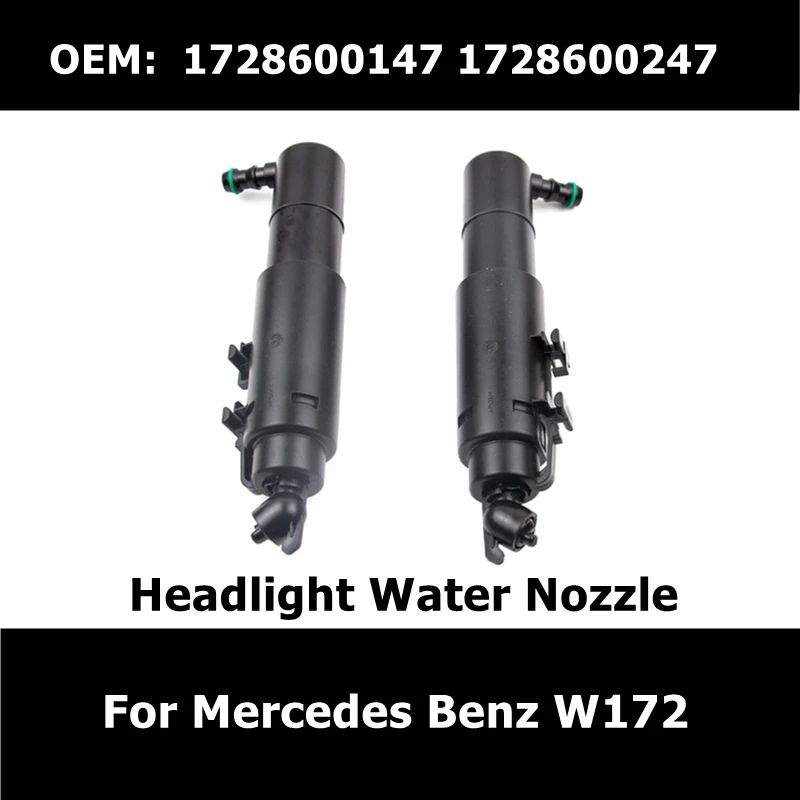 

Brand New 1728600147 1728600247 Headlight Water Spray Gun Car Telescopic Nozzle for Mercedes Benz SL K250 SL K180 SL C43 W172
