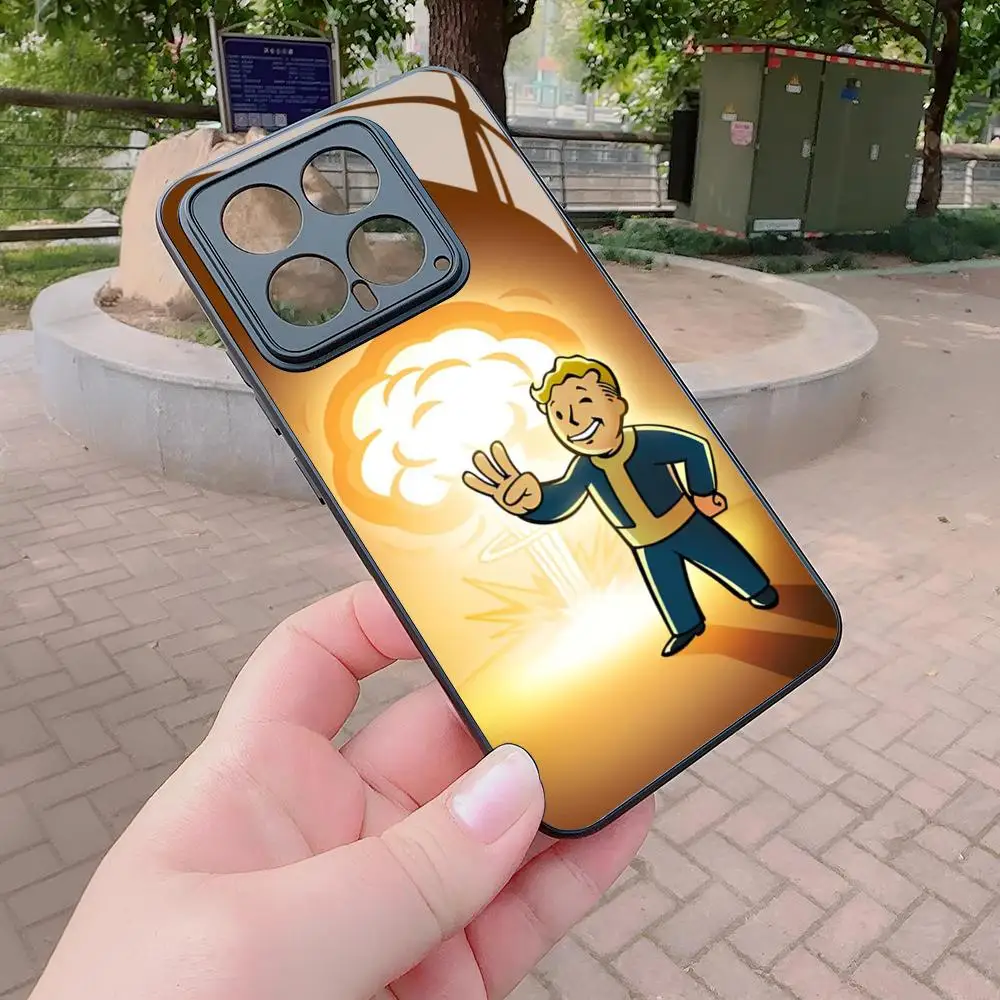 Чехол для телефона Game Fallout Xiaomi Redmi Note 13 12 11 10 13c 9t 12s 11s 12c Pro стеклянный чехол
