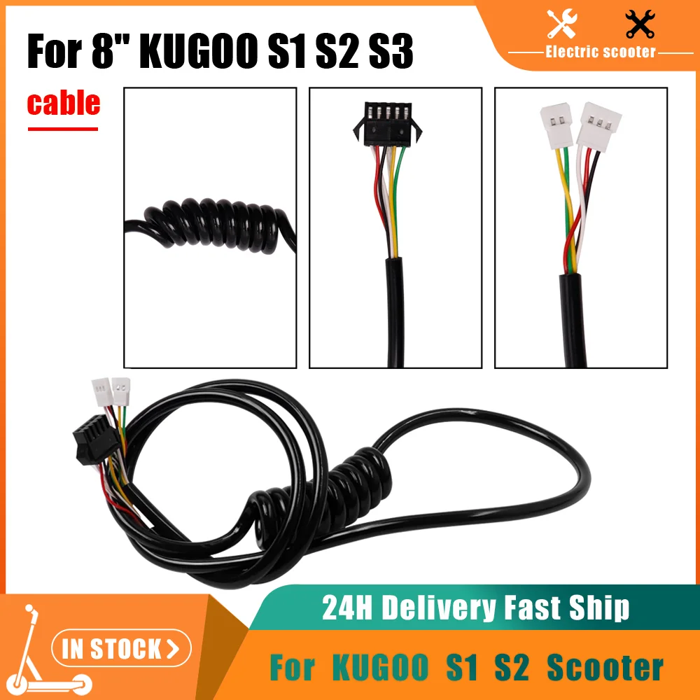 

1PC Scooter For KUGOO S1 S2 Power Cord Skateboard Adapter Parts Cable Charger Line Plug display to Controller Connecting Wire