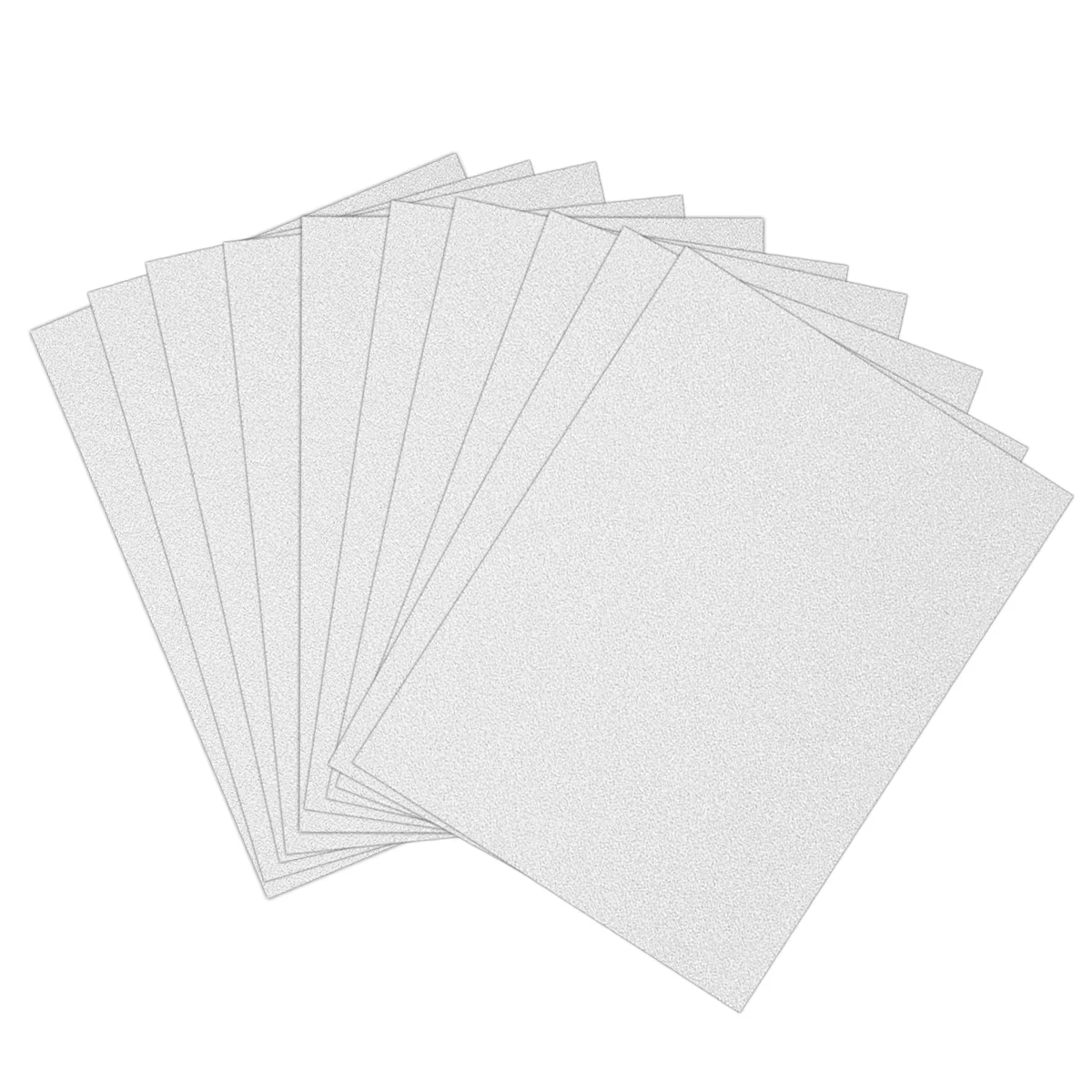 

10pcs A4 Sheets Glitter Cardstock Making Diy Material Sparkling Craftwork Scrapbooking (Silver)