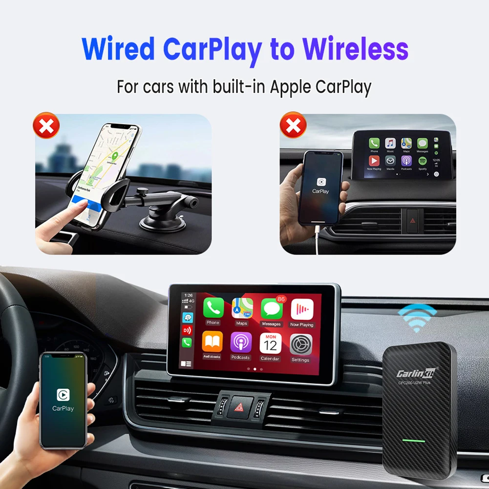 

Car Radio Multimedia Video Original Car wired to wireless Carplay Touch Screen Music Carplay Boxes Applicable To Car Navigation