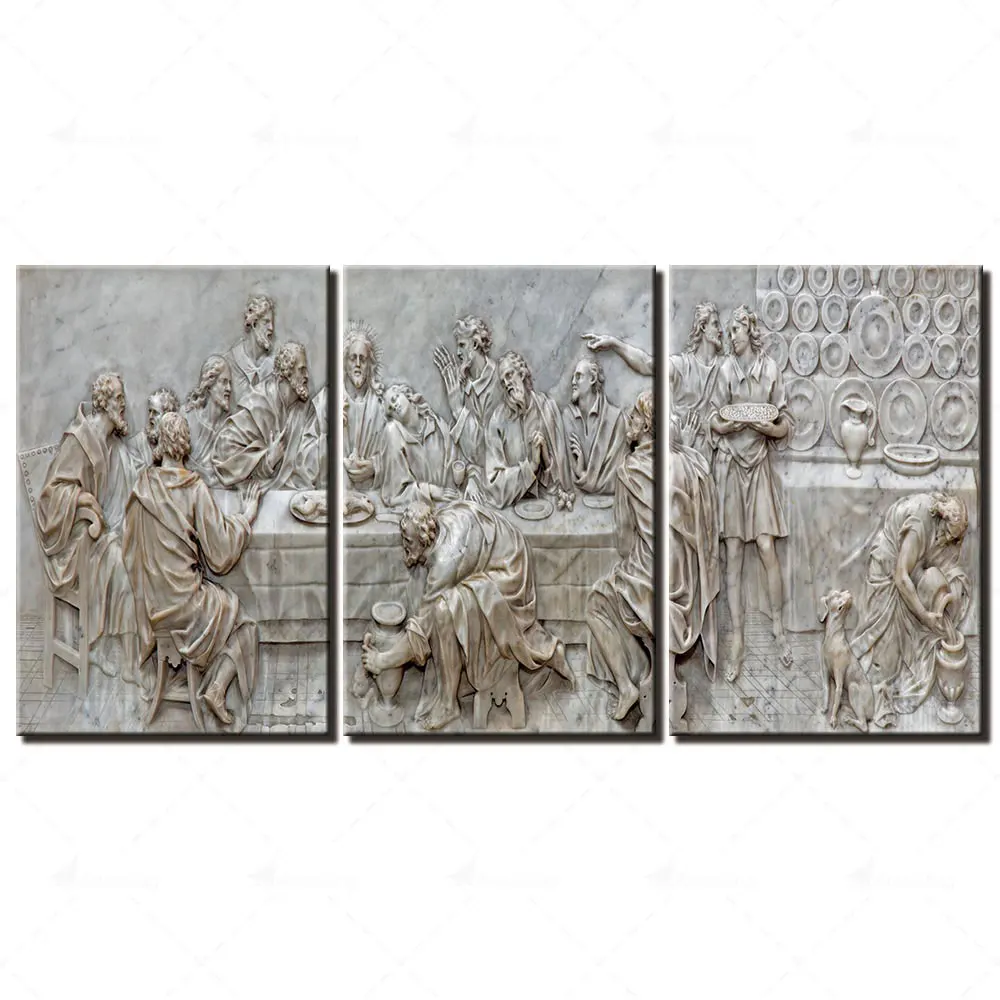 

ArtSailing Modern Print 3 Pieces Wall Art Christian Canvas Artwork Photo Frame Home Decor for Living Room Decoration Aesthetic