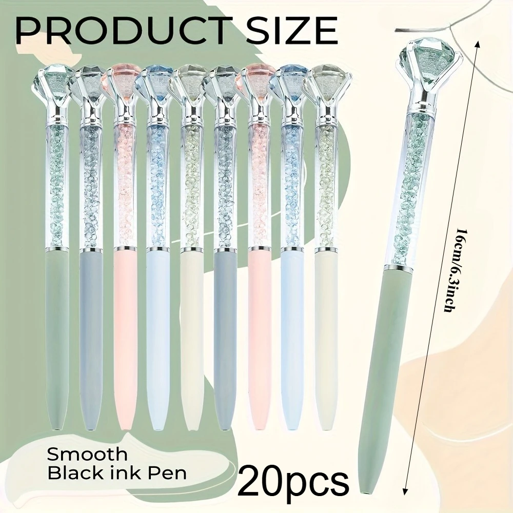 

Набор шариковых ручек с кристаллами - 10/20 шт.