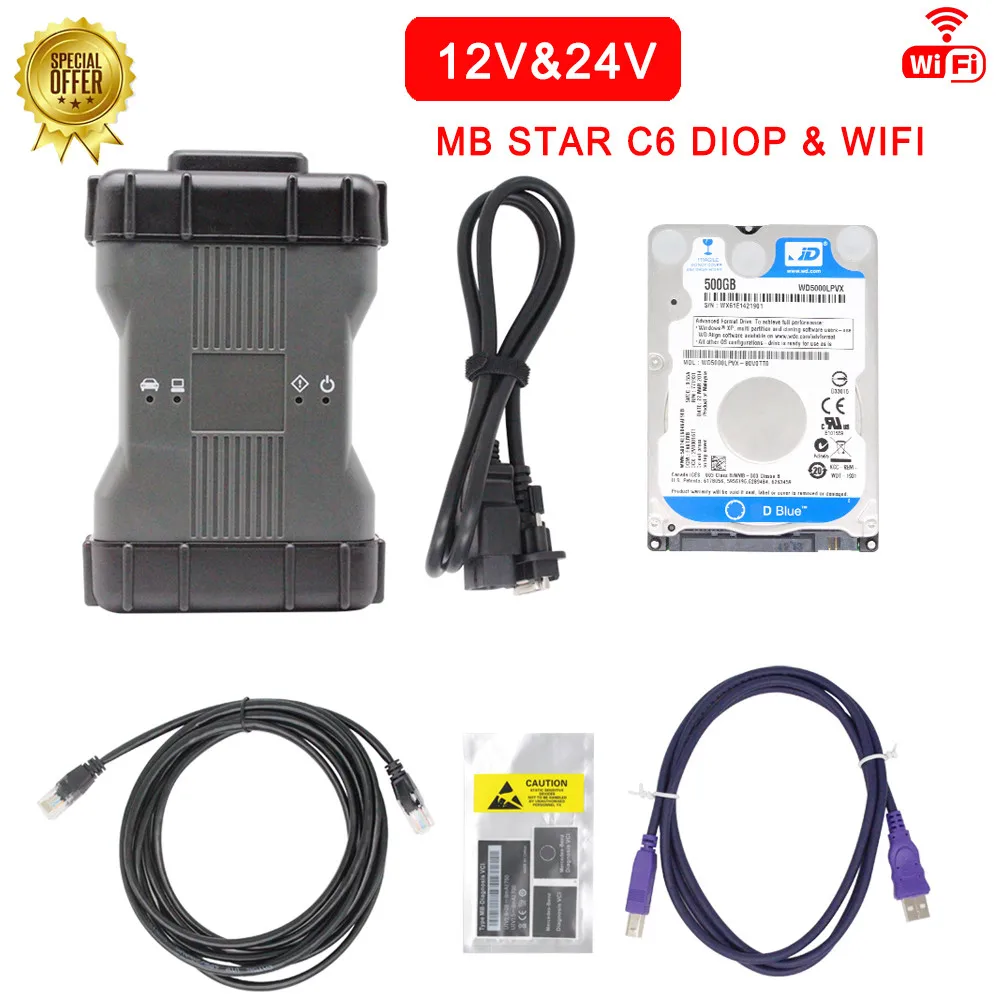 

Newest 2022-3 MB Star C6 DOIP VCI/CAN BUS C6 Diagnosis Multiplexer with Valid Licenses Not Expired
