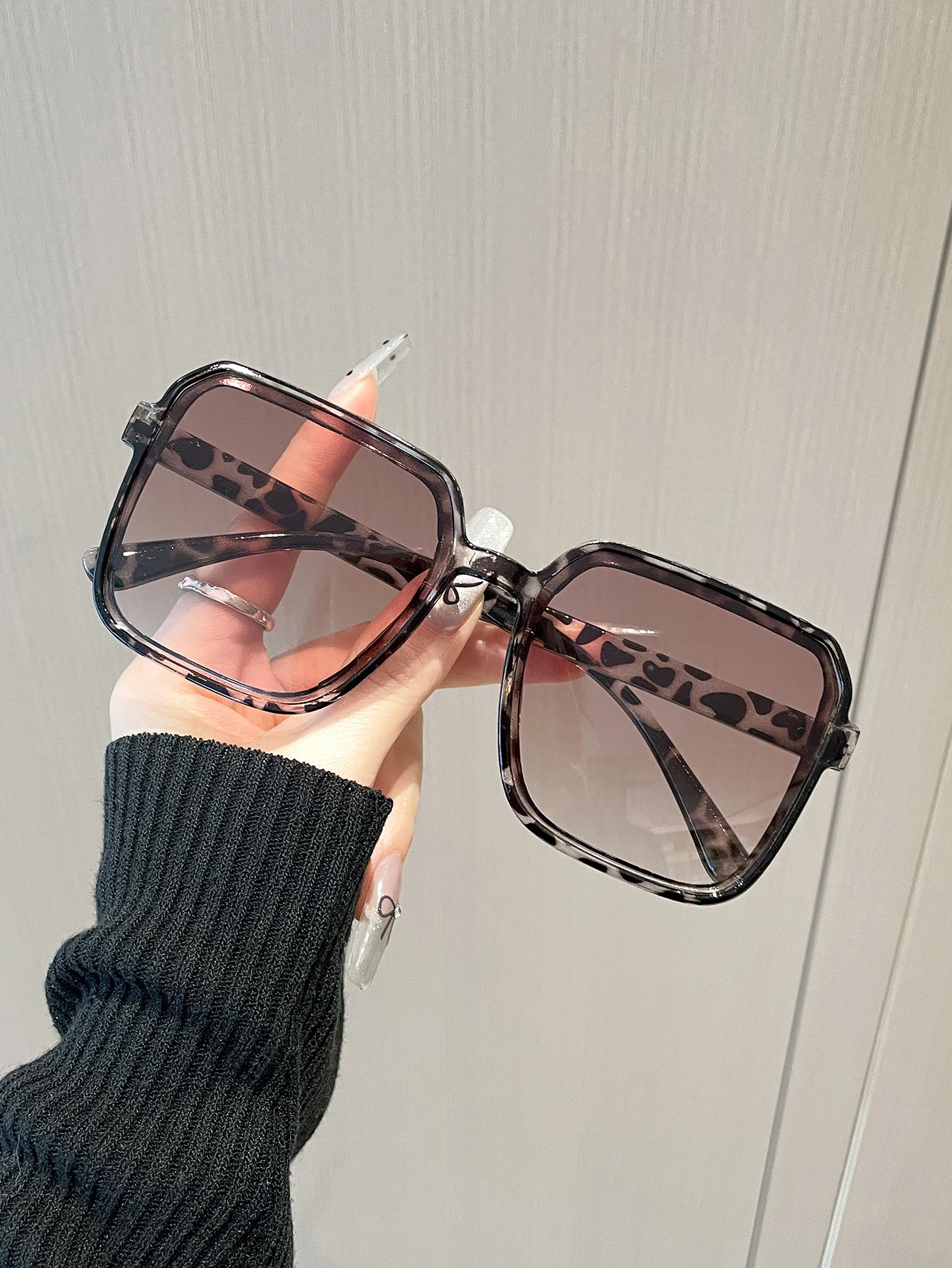 Солнцезащитные Очки Унисекс В Винтажной Квадратной Пластиковой Оправе С Защитой