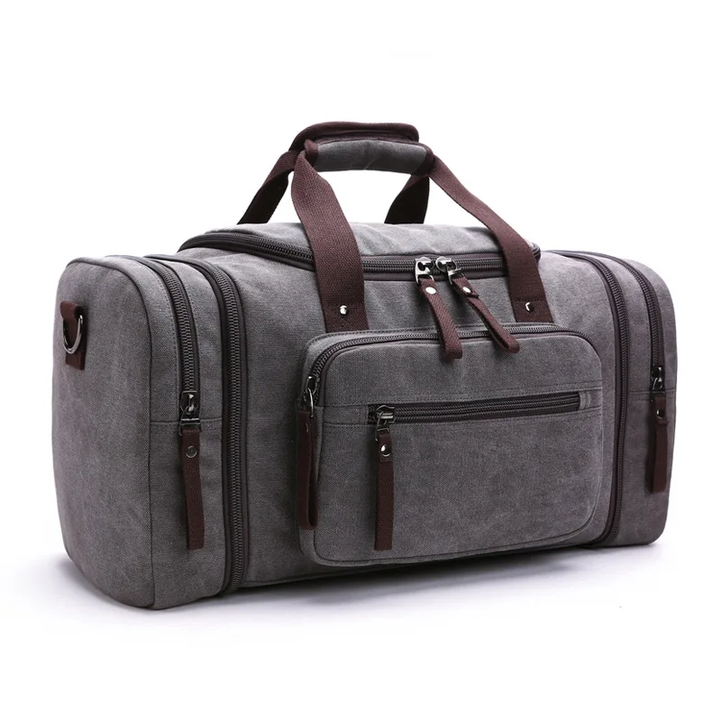 New Fashion Outdoor Travel Bag Hand-held Canvas Messenger Backpack Trend Large-capacity Casual Shoulder Bag