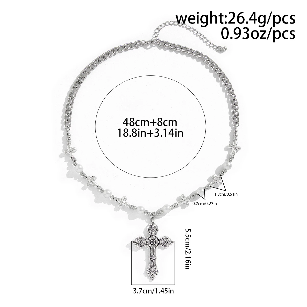 Salircon винтажное текстурированное ожерелье с крестом для мужчин новая тенденция