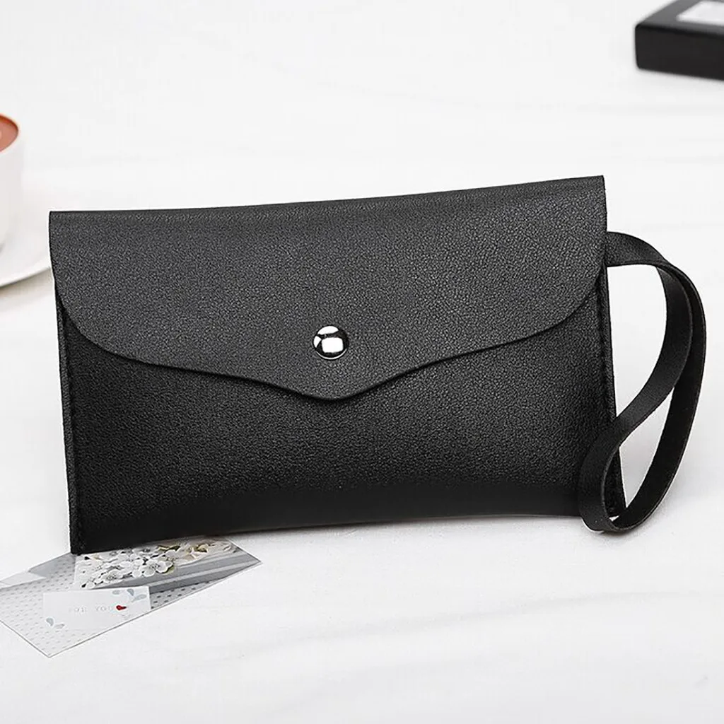 

Молодежный кошелек, кожаный женский модный маленький квадратный клатч, кошелек, сумки для телефона, тонкий кошелек