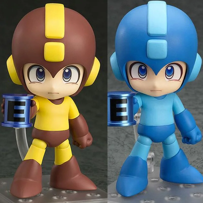 Anime Nendoroid Rockman Figure Rokkuman Mega Man Model Action figurine Toys 556 Megaman Blue and Red PVC Models Birthday Gifts