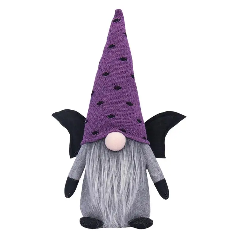 

Halloween Gnomes Plush Faceless Bat Rudolph Doll Desktop Ornament Dwarfs Gnomes Gnome Figurine Home Shelf Decor